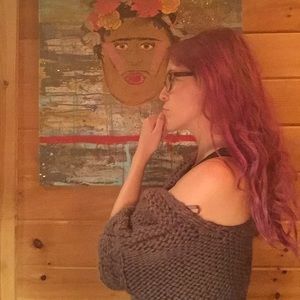 Oversized sweater top